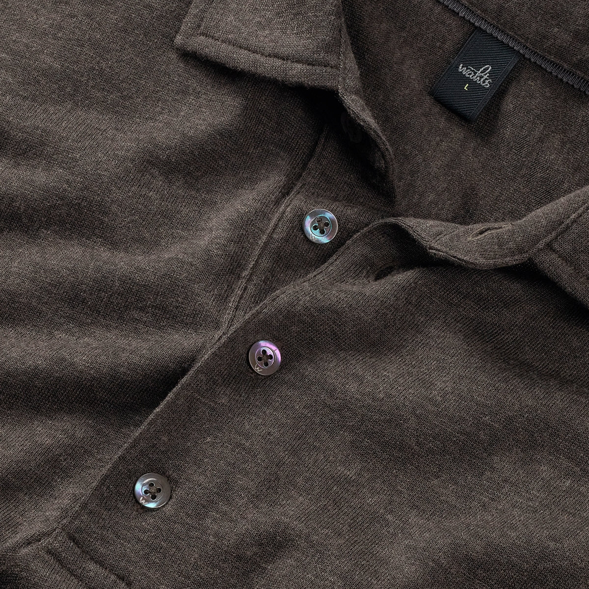 WAHTS |  Le polo en maille ''Edwards'' - Marron