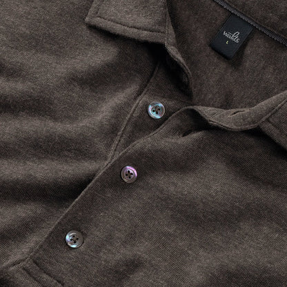 WAHTS |  Le polo en maille ''Edwards'' - Marron