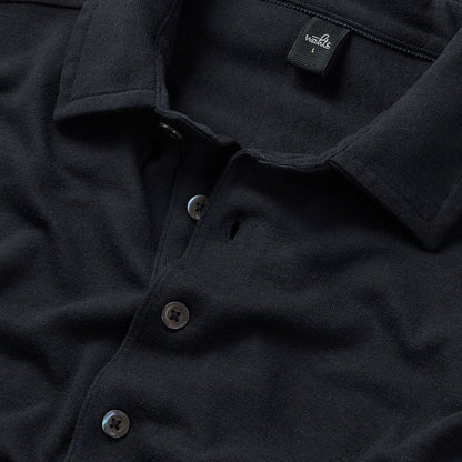 WAHTS |  Le polo en maille ''Edwards'' - Bleu nuit