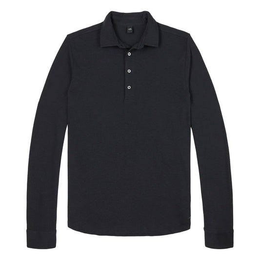 WAHTS |  Le polo en maille ''Edwards'' - Bleu nuit