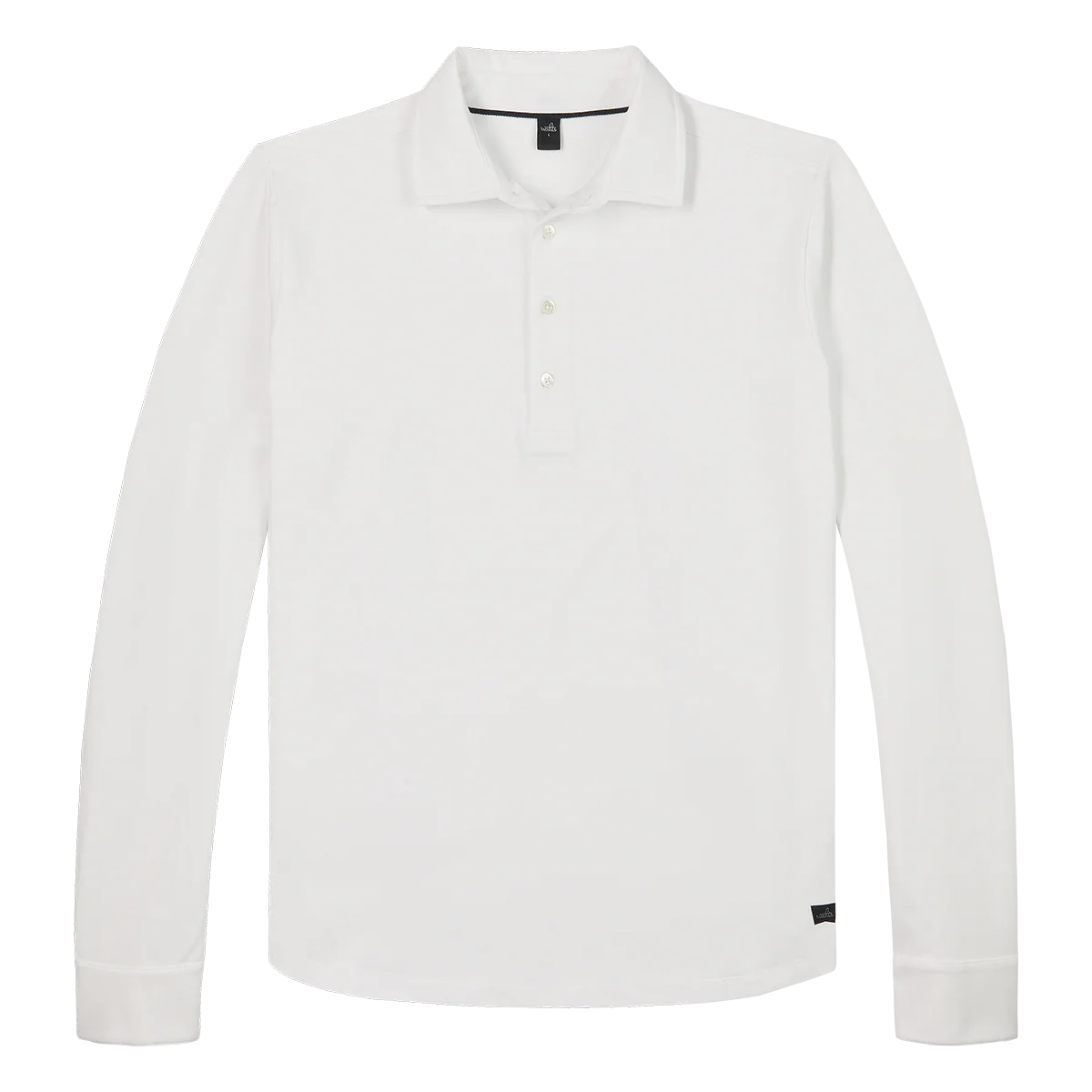 WAHTS | Polo à manches longues en jersey " Edwards" - Blanc