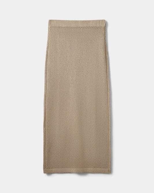 SOFIE SCHNOOR | Jupe maxi en maille "ELADASW" - Beige