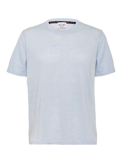 SAND Copenhagen  | T-shirt en lin - Bleu clair