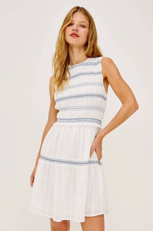 Rails | La robe "Elia"- Bleu et blanche