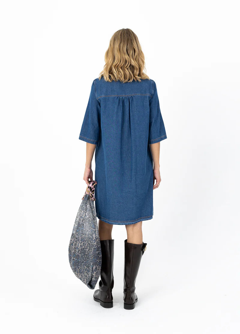 Coster | - Robe à coupe classique-Denim