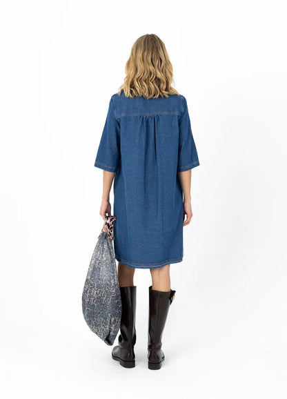 Coster | - Robe à coupe classique-Denim