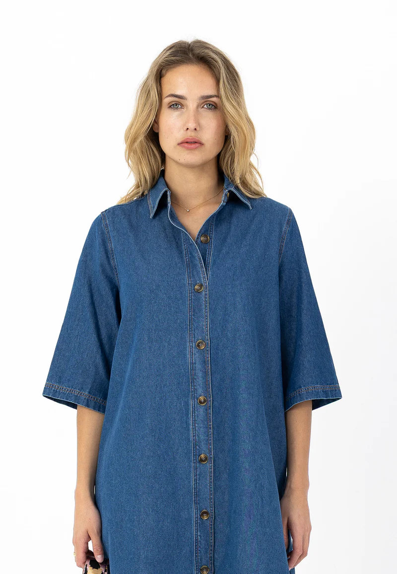 Coster | - Robe à coupe classique-Denim
