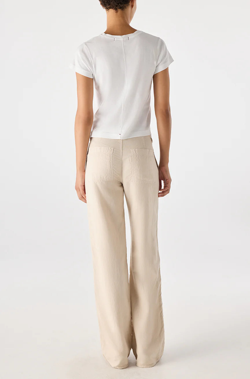 AMO | Pantalon ''Emma'' à coupe ample et taille haute - Dove