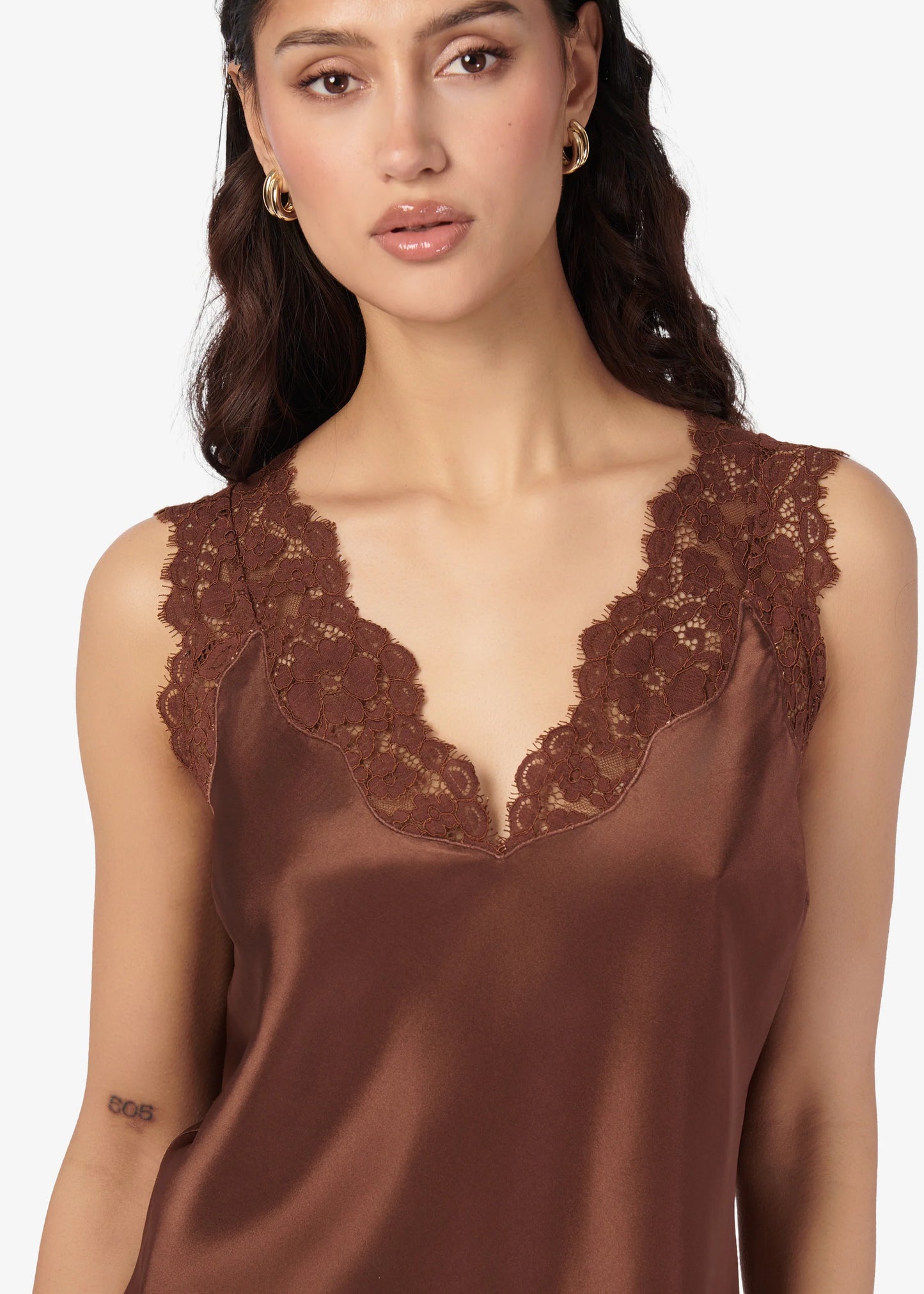 Cami NYC | Camisole en charmeuse de soie ''Ola'' - Mousse