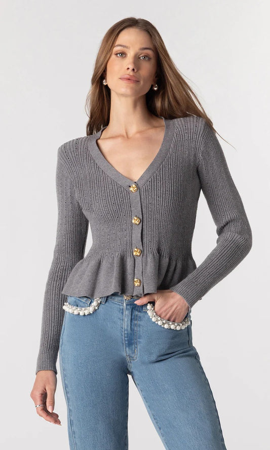 Generation Love | Cardigan "Lirio" - Gris