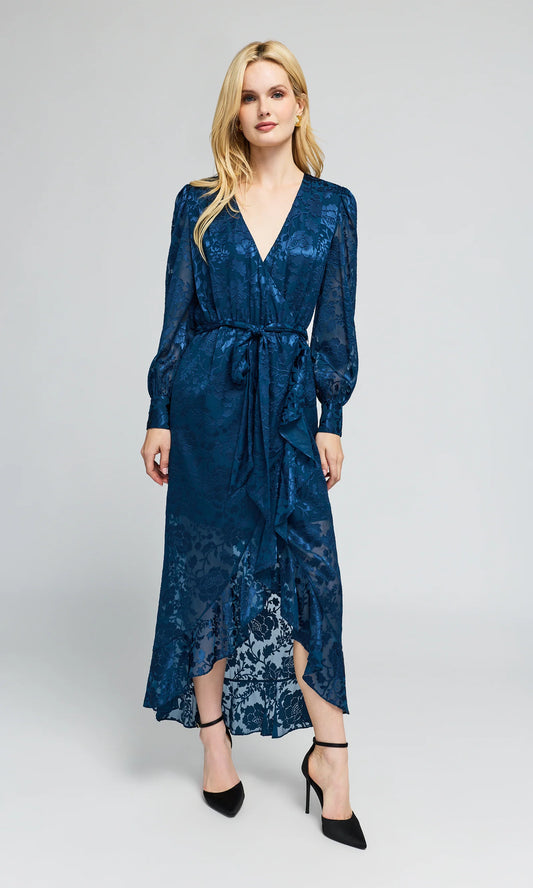 Generation Love | Robe à motif floral 'Ardelia' | Bleu Marine