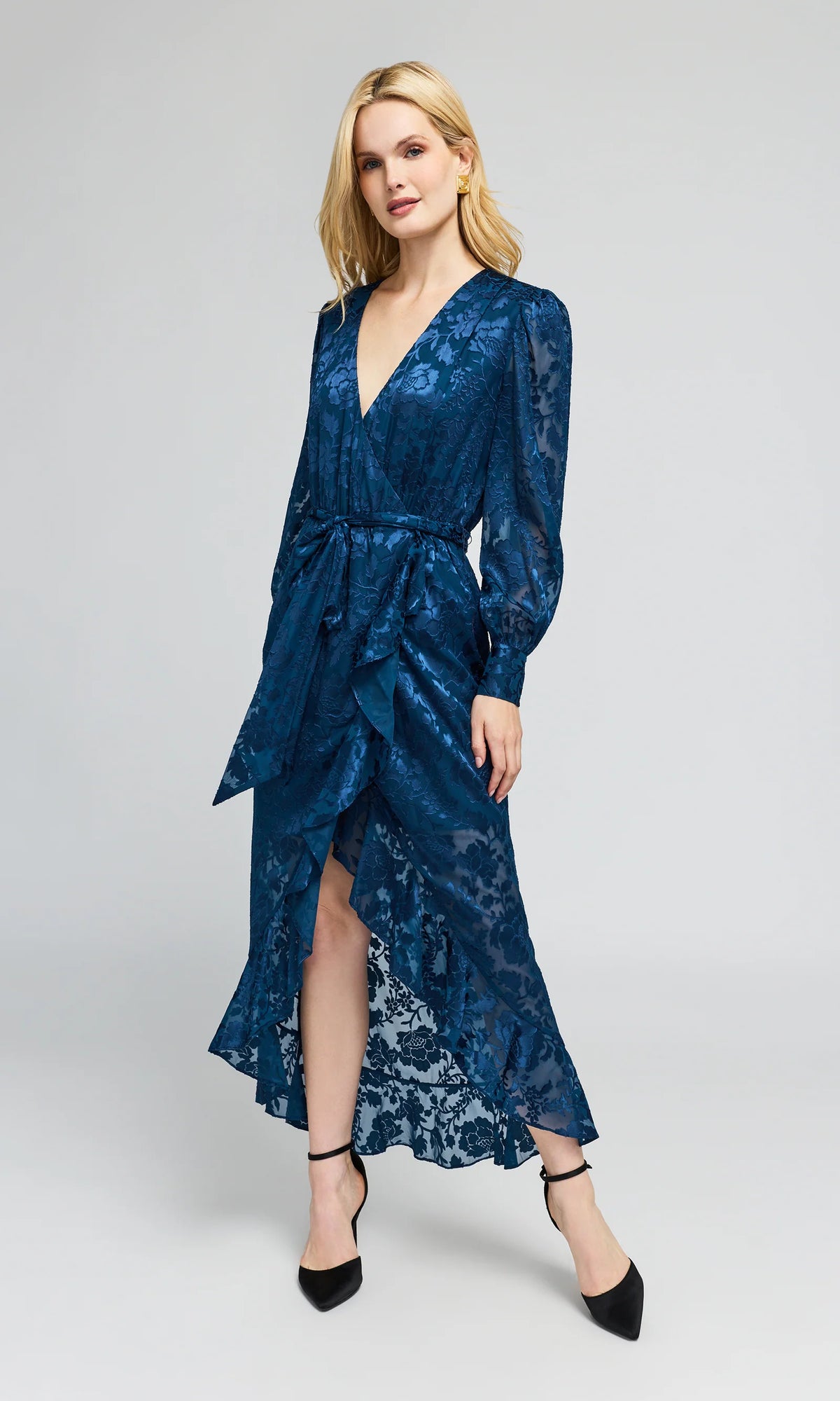 Generation Love | Robe à motif floral 'Ardelia' | Bleu Marine