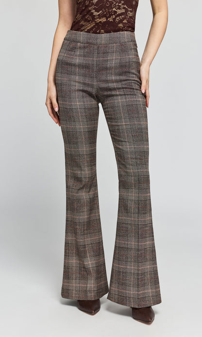 Generation Love | Pantalon tailleur à carreaux 'Elise' | Brun