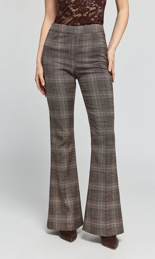 Generation Love | Pantalon tailleur à carreaux 'Elise' | Brun