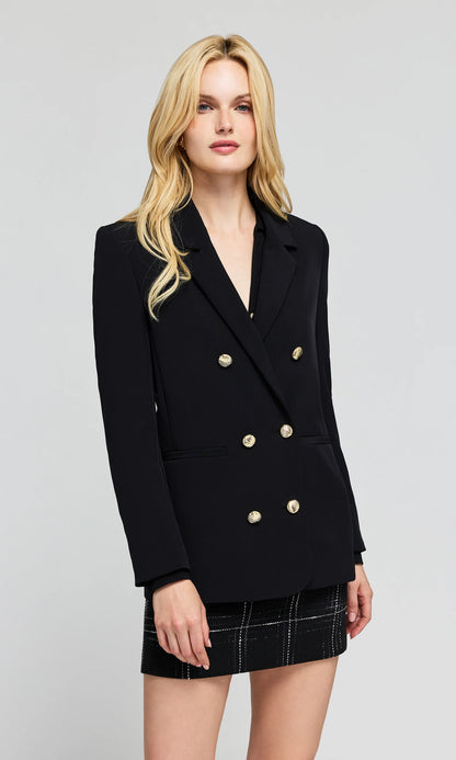 Generation Love | Veston en crêpe 'Leighton' | Noir