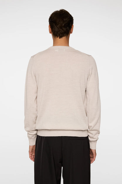 J.LINDEBERG | Pull "Keane" Merino à col rond - beige