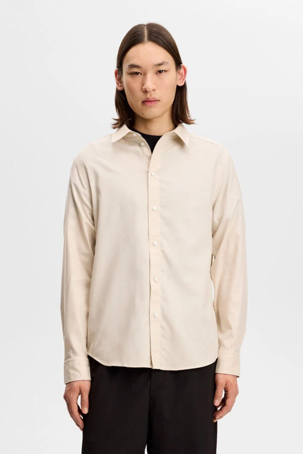 J.Lindeberg | La chemise Marlon en coton et Tencel - Beige clair