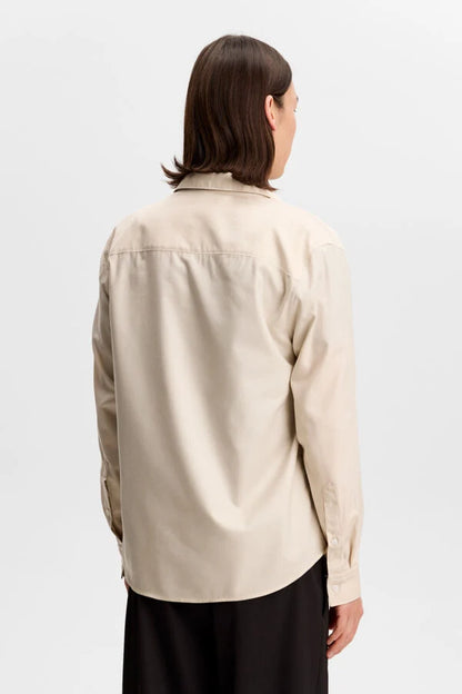 J.Lindeberg | La chemise Marlon en coton et Tencel - Beige clair