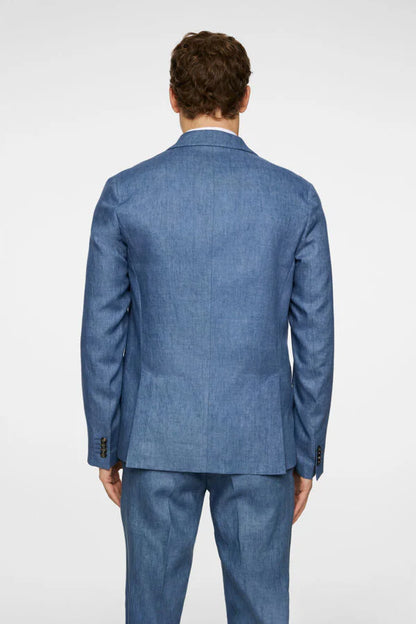 J.Lindeberg | Le costume ''ELTON'' en lin - Bleu denim