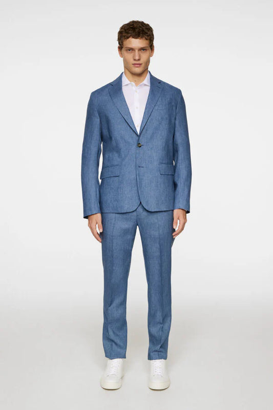 J.Lindeberg | Le costume ''ELTON'' en lin - Bleu denim