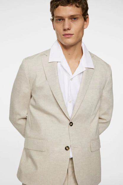 J.Lindeberg | Le costume ''ELTON'' en lin - Beige