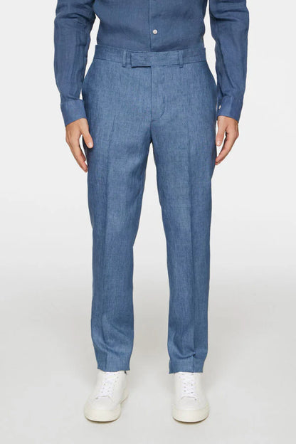 J.Lindeberg | Le costume ''ELTON'' en lin - Bleu denim