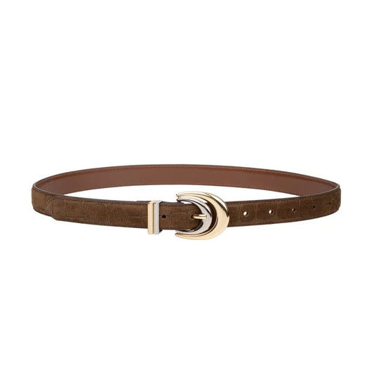 SANCIA | ceinture en cuir ''Vincent'' - Marron