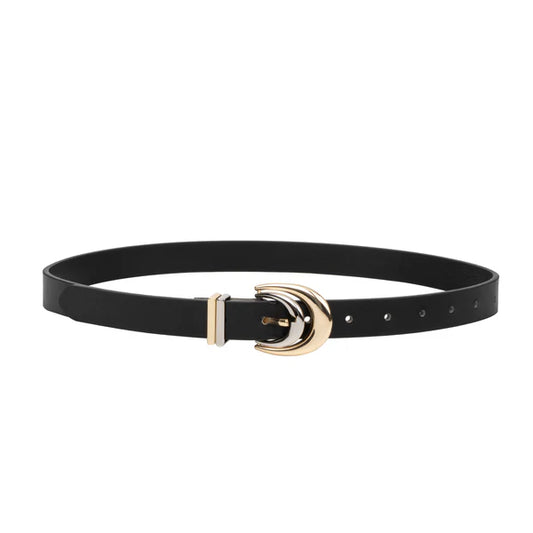SANCIA | ceinture en cuir ''Vincent'' - Noir