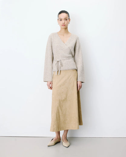 GRACE & MILA | Cardigan cache-cœur ''Anior'' nouable en maille | grege