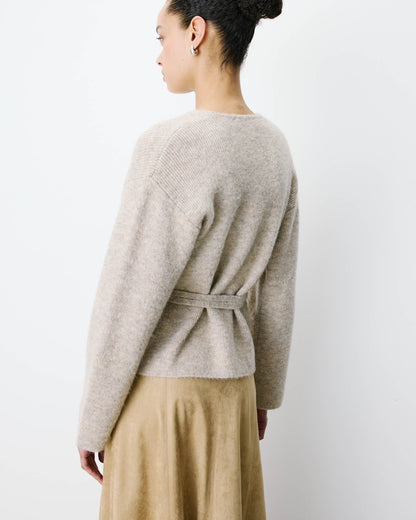 GRACE & MILA | Cardigan cache-cœur ''Anior'' nouable en maille | grege