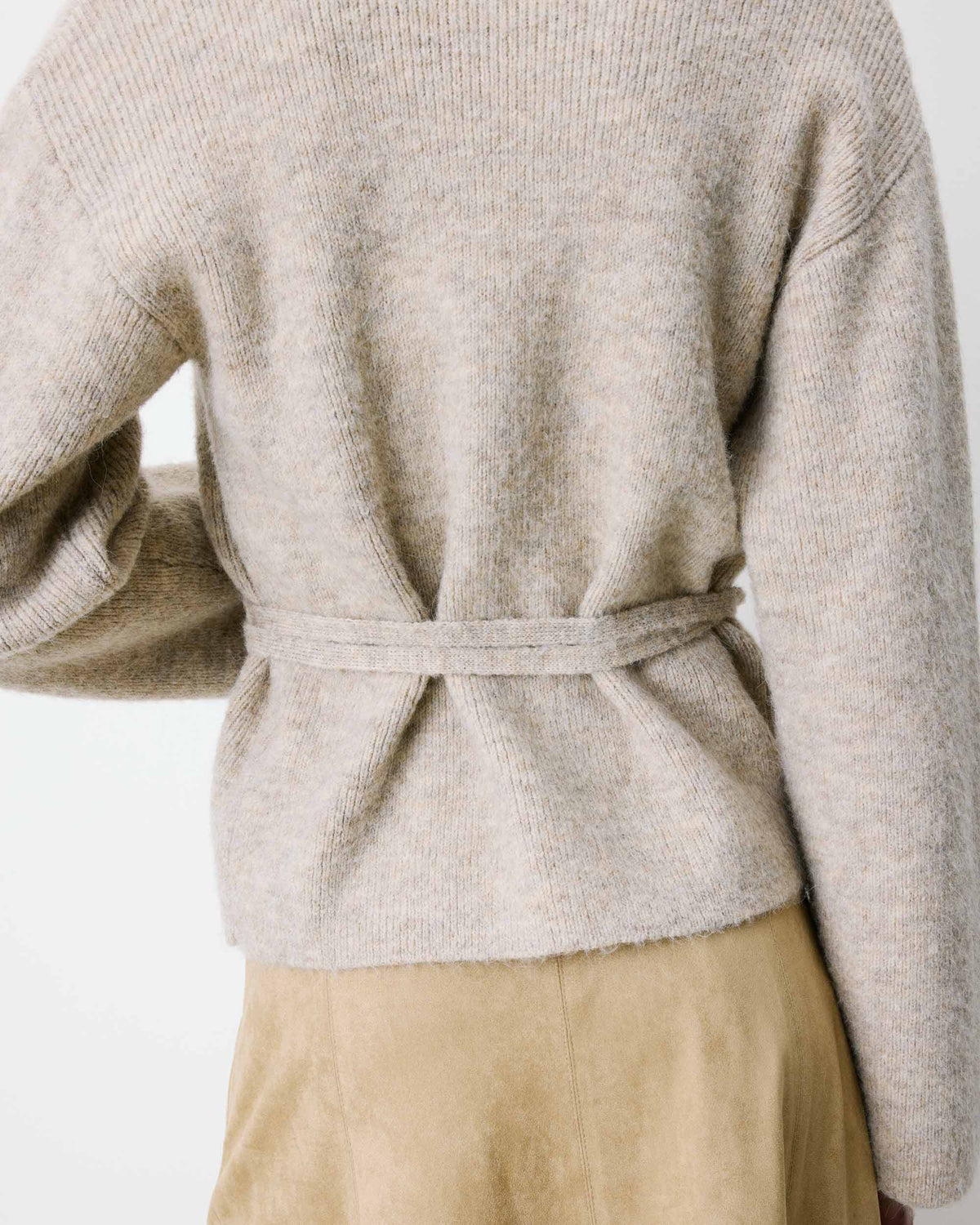 GRACE & MILA | Cardigan cache-cœur ''Anior'' nouable en maille | grege