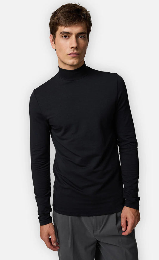 Kiefermann | Sweat-shirt à col montant- Noir