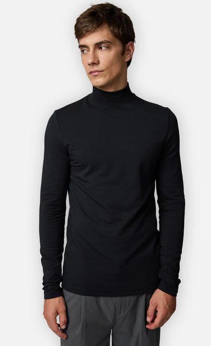Kiefermann | Sweat-shirt à col montant- Noir