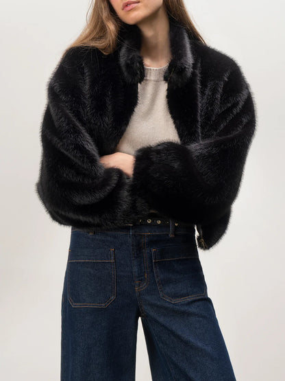 Sanctuary | Veste en fourrure 'Everest' | Noire