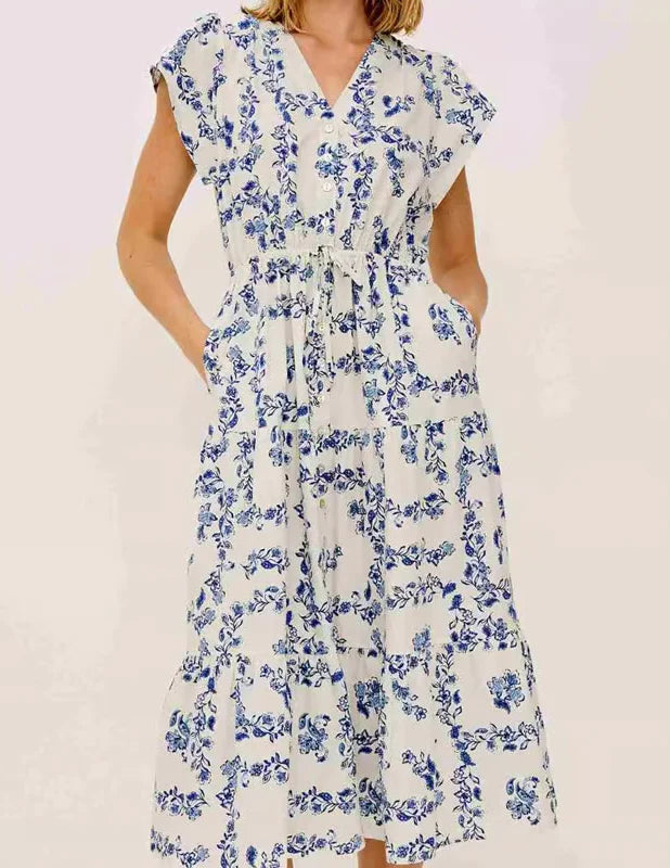 Rails | La robe "Roza"- Bleu et blanche
