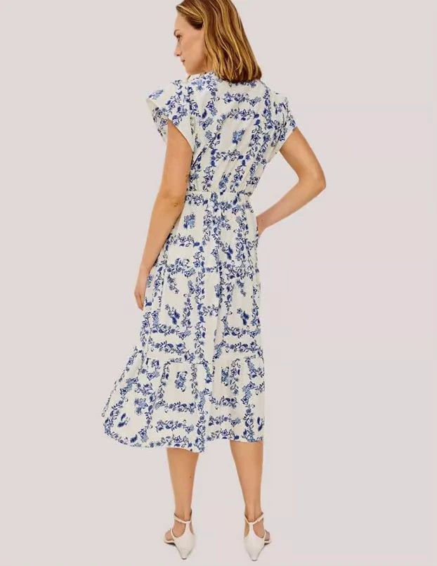 Rails | La robe "Roza"- Bleu et blanche