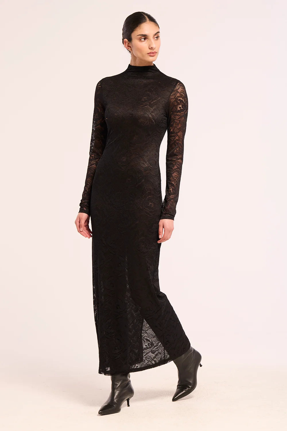 MISA | Robe en Dentelle 'Mitra' | Noir