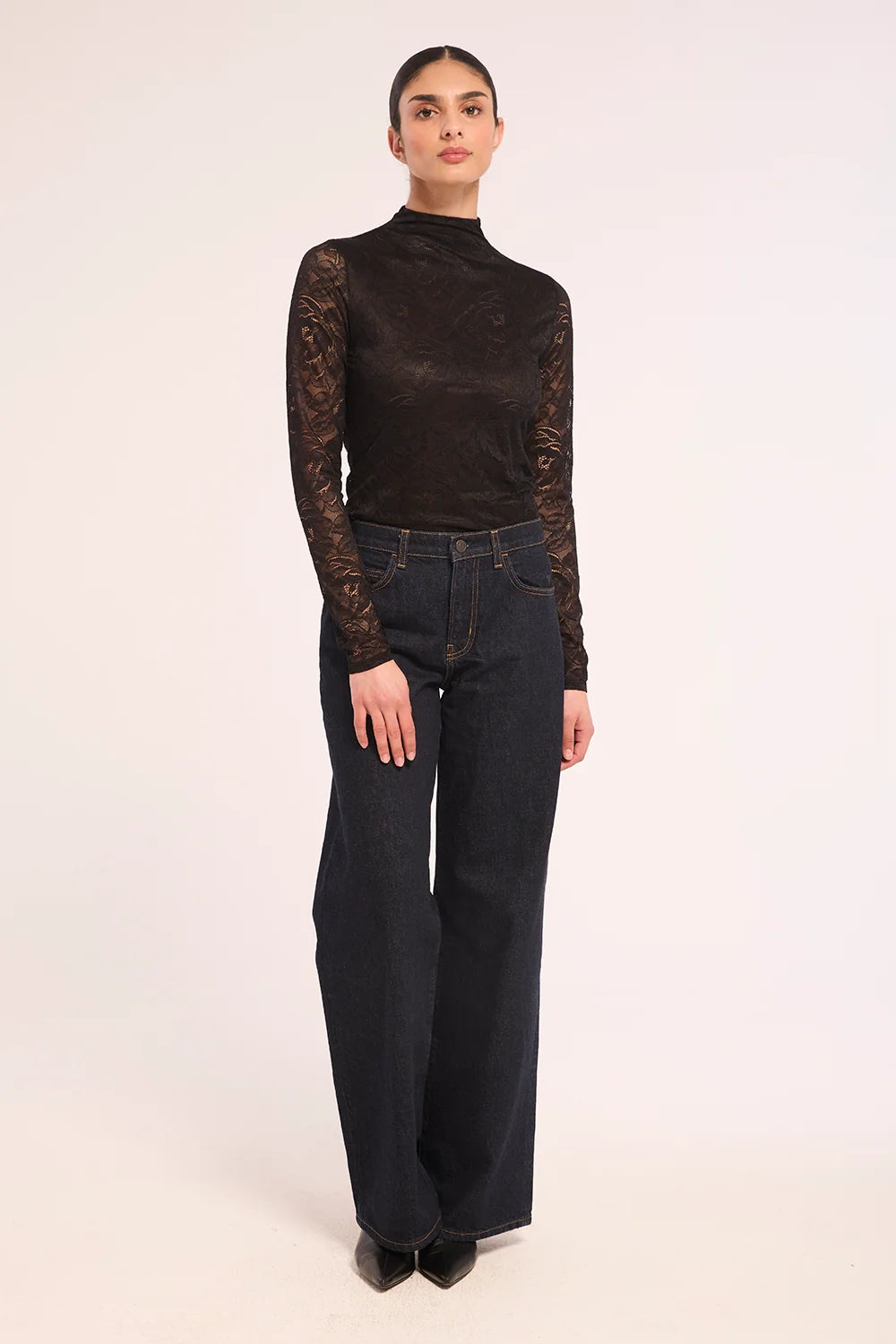 MISA | Haut en Dentelle 'Emman' | Noir