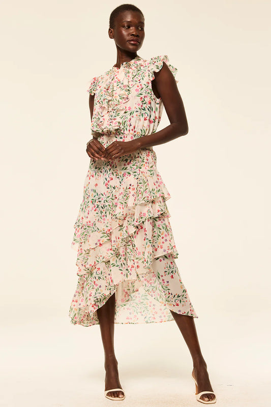 MISA | Robe "ILYSA" - Floral clair