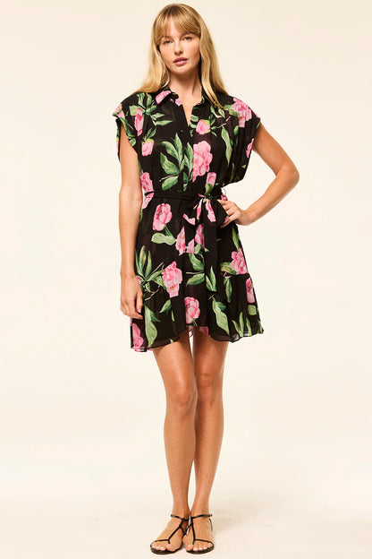 MISA | Robe "LORA" - Floral foncé