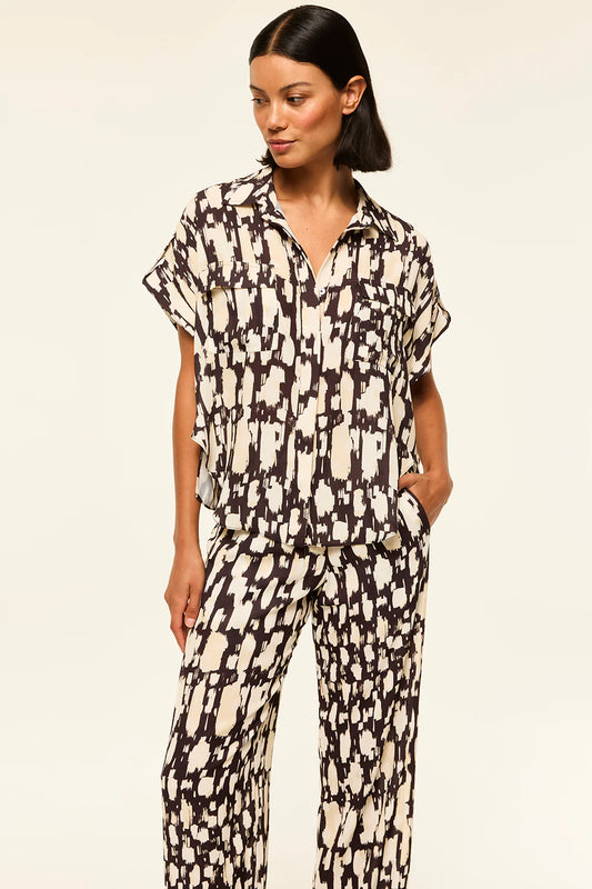 MISA | Chemise à manches courtes "ERIN" - Imprimé
