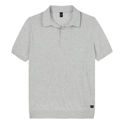 WAHTS | Polo en maille "GRAHAM" - Gris clair