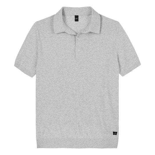 WAHTS | Polo en maille "GRAHAM" - Gris clair