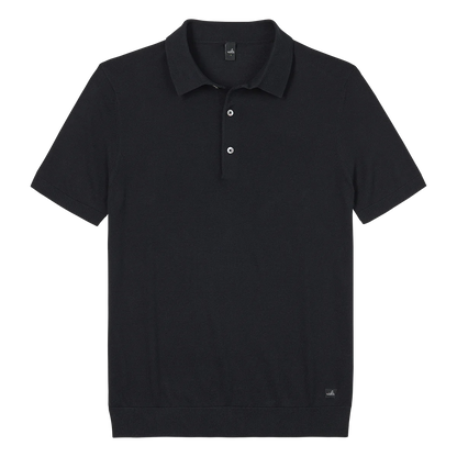 WAHTS | Polo en maille "GRAHAM" - Bleu marine