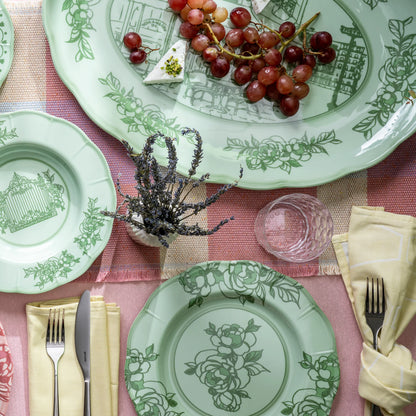ASSIETTE À DINER "JOSEPHINE" - Vert