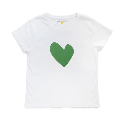 KERRI ROSENTHAL | Tee-shirt " Suke Imperfect Heart" - Vert