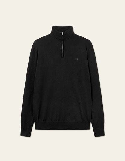 Les Deux | Pull demi-zip "Greyson" - Noir