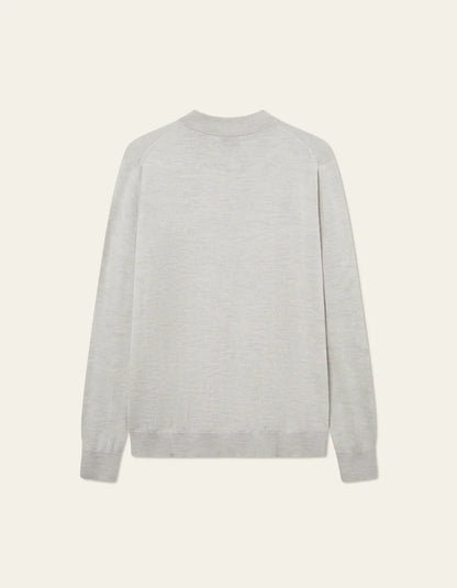 Les Deux | Pull demi-zip "Greyson" - Gris clair