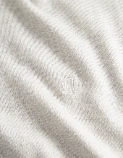 Les Deux | Pull demi-zip "Greyson" - Gris clair
