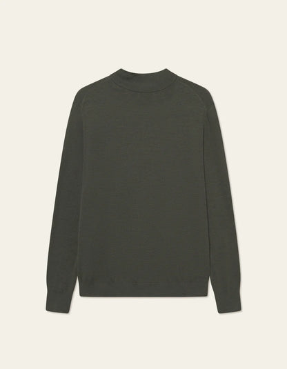 Les Deux | Pull demi-zip "Greyson" - Vert Foret